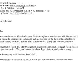 Announcements, 2008-09-12. ...