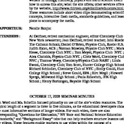 Minutes, 2008-10-17. Scient...