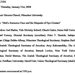 Minutes, 2008-01-31. The St...