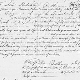 Document, 1779 March 16