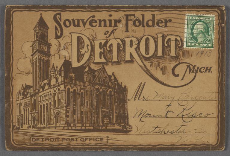 Recto of souvenir booklet cover