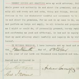 Power of Attorney, from And...