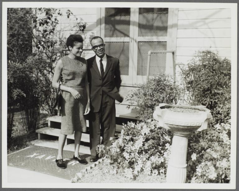 Barbara and Ulysses Kay in Yard
