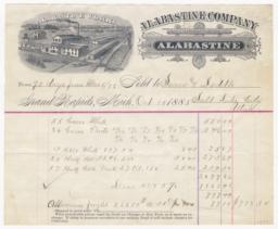 Alabastine Company. Bill - Recto