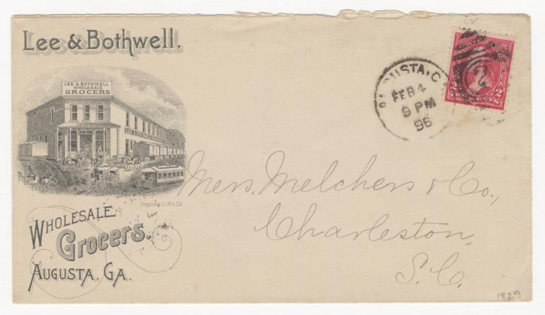 Lee & Bothwell. Envelope - Recto