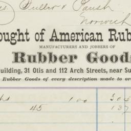 American Rubber Co.. Bill
