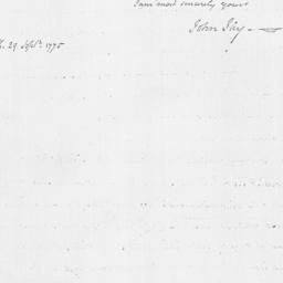 [Document, 1775 September 29]