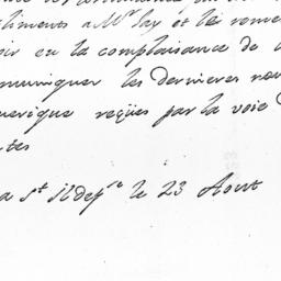 Document, 1781 August 23