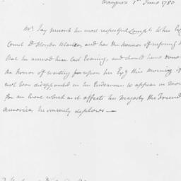 [Document, 1780 June 01]