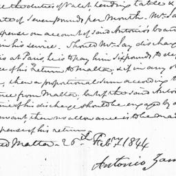 Document, 1844 February 25