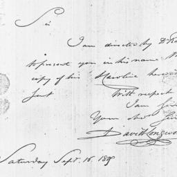Document, 1809 September 16