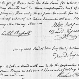 [Document, 1800 May 01]
