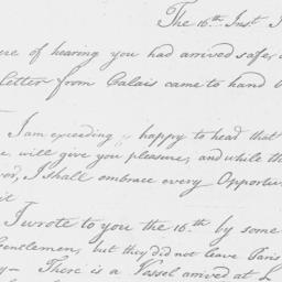 [Document, 1783 October 18]