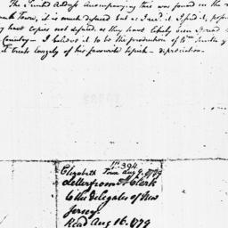 [Document, 1779 August 09]