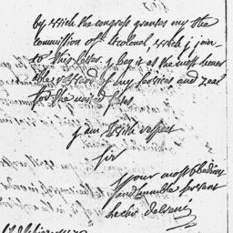[Document, 1779 January 07]