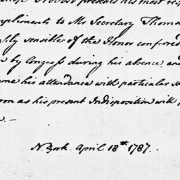 Document, 1787 April 18