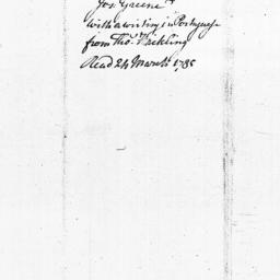 Document, 1785 March 17