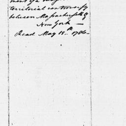 [Document, 1786 May 15]