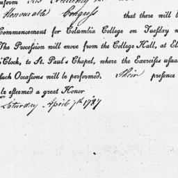Document, 1787 April 07