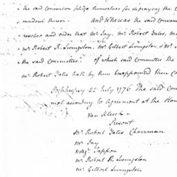 Document, 1776 July 22