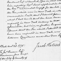 Document, 1775 November 23