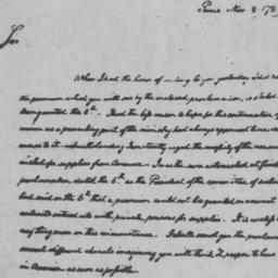 [Document, 1789 November 8]