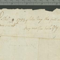 [Document, 1783 September 06]