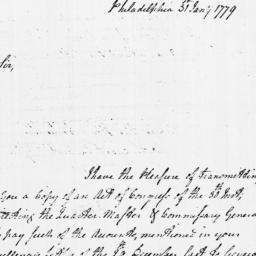 Document, 1779 January 31